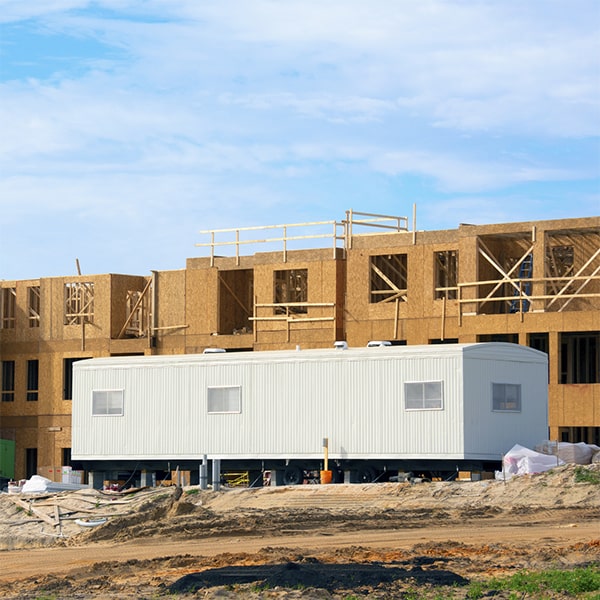 our construction site office trailers come with secure locks and options for additional security measures